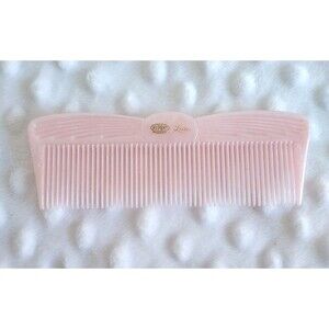 Vintage Dupont Vanity Pink Comb Princess Nylon Hair Brushing Makeup Pretend Play